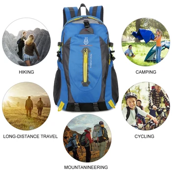 

40L unisex waterproof men backpack travel pack sports bag pack Outdoor Mountaineering Hiking Climbing Camping backpack for male