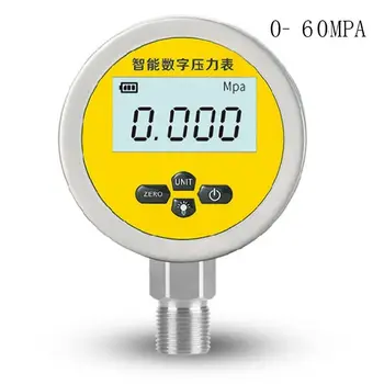 

Digital Hydraulic Pressure Gauge 0-60MPa 5 Units 3.15" Dial for Air Compressor 35ED