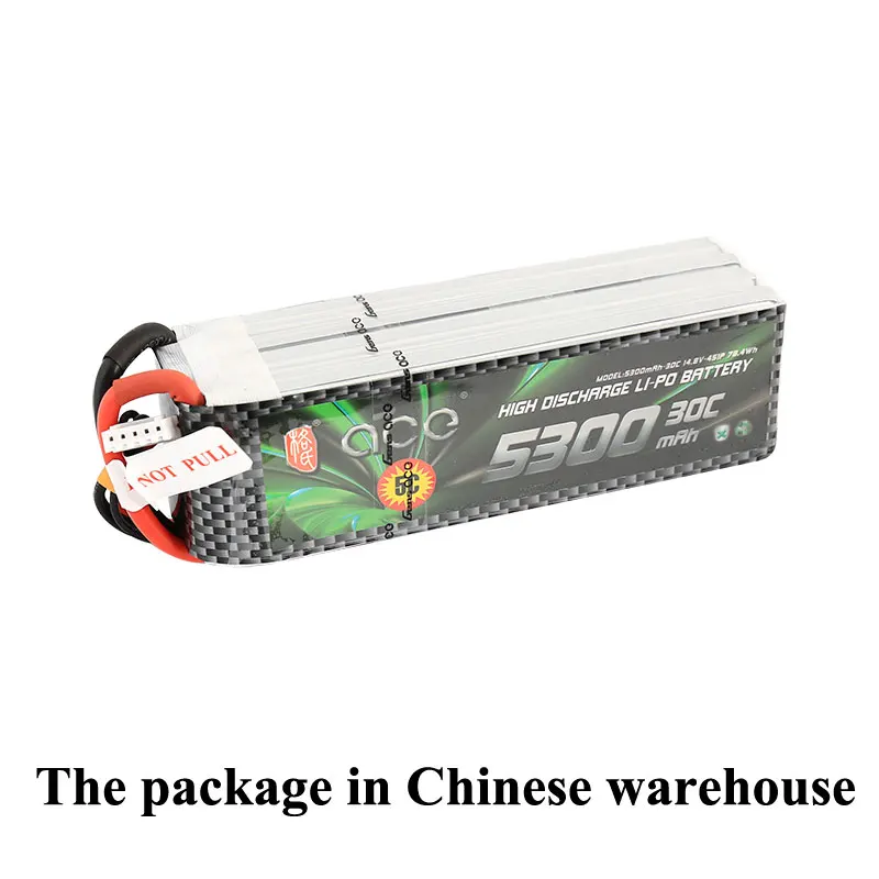 Gens ace Lipo батарея 4S 5300mAh 14,8 V 30C пакет RC батарея для RC самолета RC лодка 700 вертолет Дрон