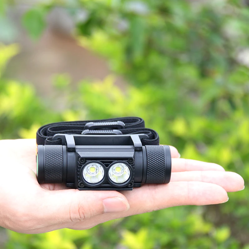 Светодиодный мини налобный фонарь USB Перезаряжаемый CREE XM L2 IPX6 Водонепроницаемый