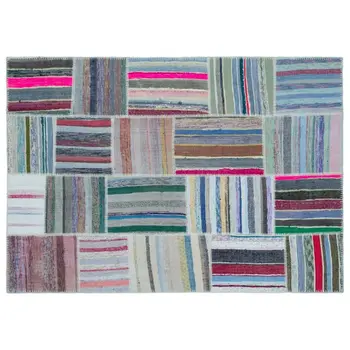 

Handmade Multicolor Vintage Patchwork Rug Area Rug 160x226 Cm-5'3''X7'5''