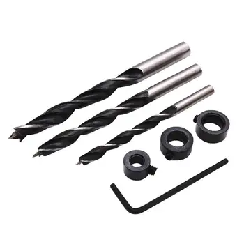 

7Pcs Set Oblique Hole Drill 15 Degree Angle Locator Accessories Bits Hole Jig Kit Woodworking Hand Tools