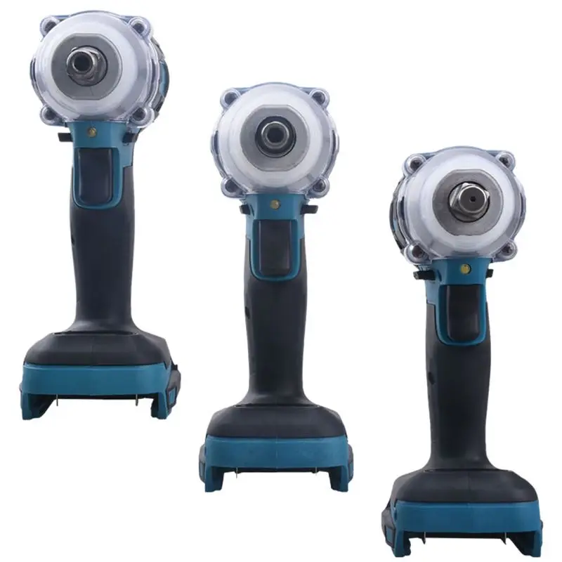 

18V Electric Brushless Impact Wrench Rechargeable 1/2 Socket Wrench LED Light