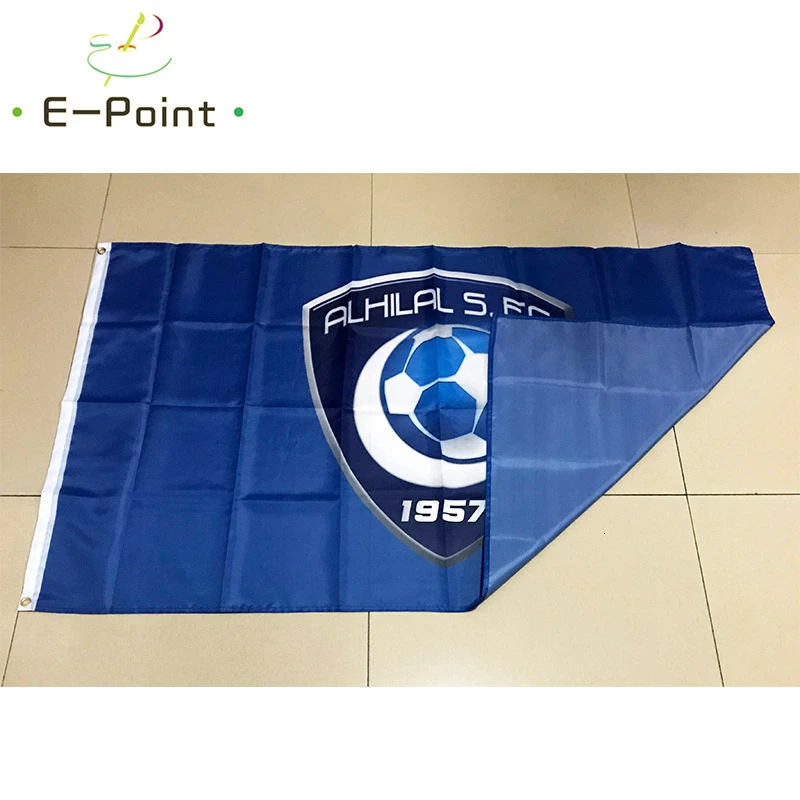 Флаг Саудовской Аравии SPL Al-Hilal Saudi FC 3 фута* 5 футов(90*150 см) размер рождественские украшения для домашнего флага баннер подарки