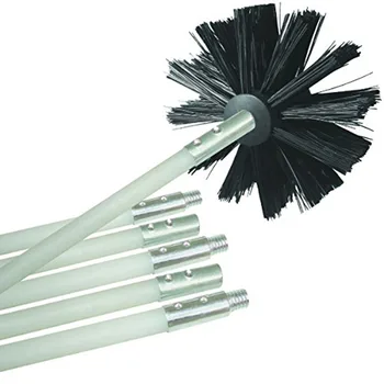 

Professional 1pc Brush 6pc Rod Cleaner Chimney Boiler Nylon Brush Dryer Duct Cleaning Tool Kit For Household Industrial Use #LR4