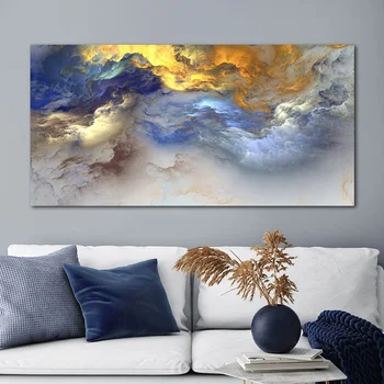 

Modern Home Design Abstract Painting Colorful Clouds Canvas Wall Art Posters Prints Room Decoration Pictures for Living Room