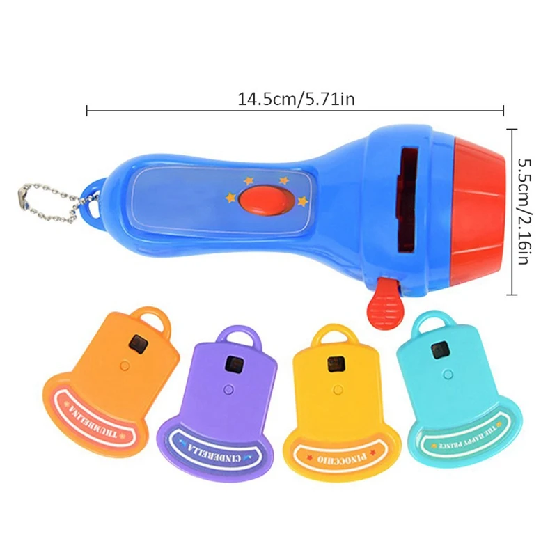

Children's Mini Theater Fairy Story Tale Projector Light Toy Decoration Lighting Flashlight Portable LED Flashlight Kids Toys