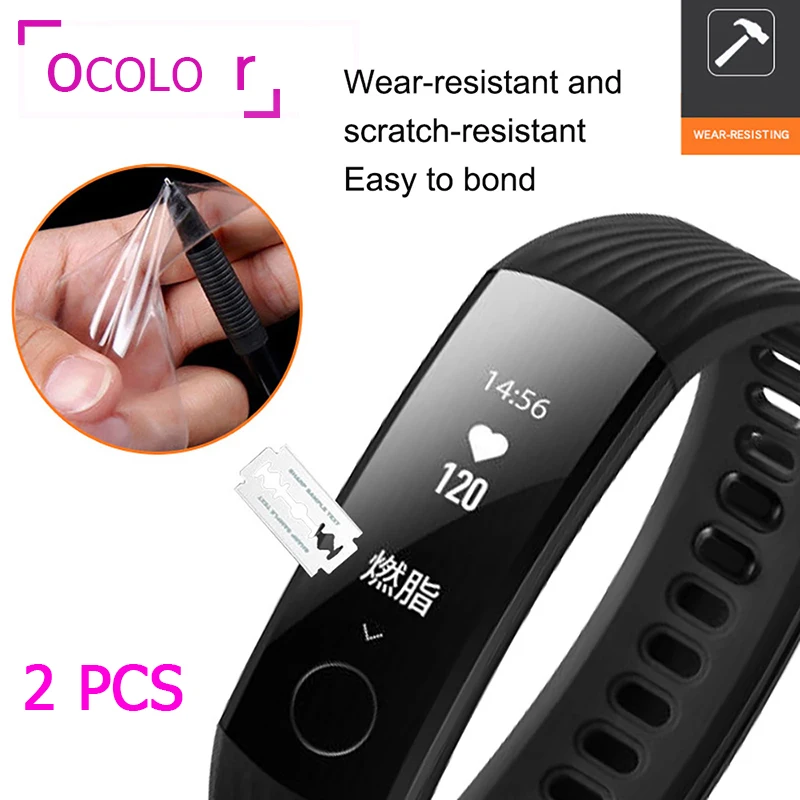 2 шт. защитная пленка для Huawei Honor Band 4 5 5I Гидрогелевая Защитная экрана Mi 3