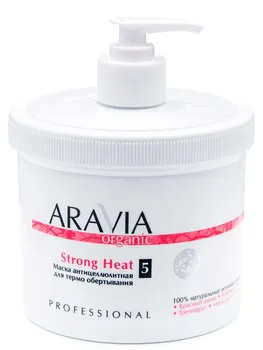 

Mask антицеллюлитная for термообертывания strong heat, 550 ml, aravia organic