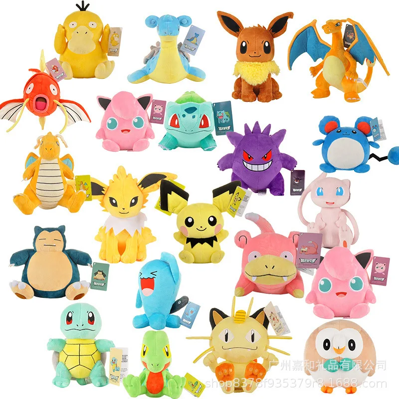 Аниме Покемон Пикачу Psyduck Snorlax кукла Jolteon Плюшевые игрушки подарок на день