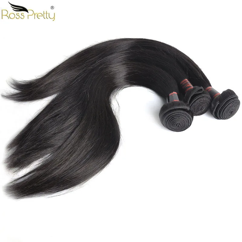 Длинные волосы от 8 до 36 дюймов Ross Pretty Remy бразильские прямые пряди человеческие в