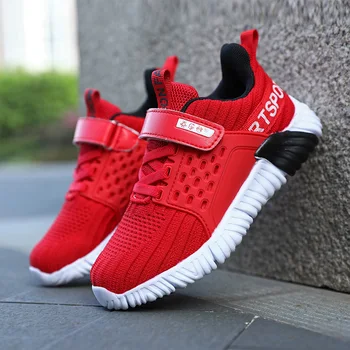 

2020 New Young Casual Sneakers for Boys Dark Blue Children Brand Shoes Soft Teenage Sneakers Boy Kids Knitted Breathable Shoes