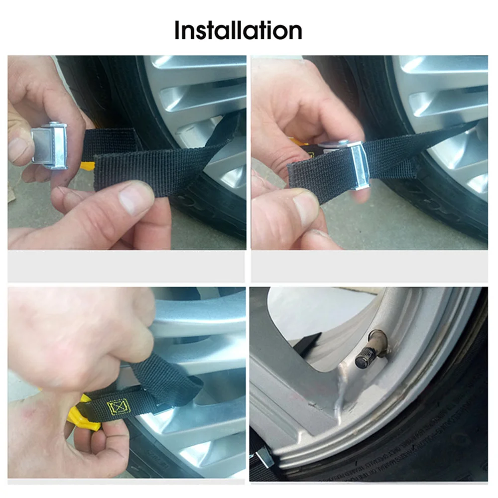 Car Wheel Chains 10PCS Auto Snow Chain Tires Snow And Ice Chains Tyre Tire Chain TPU Anti-slip