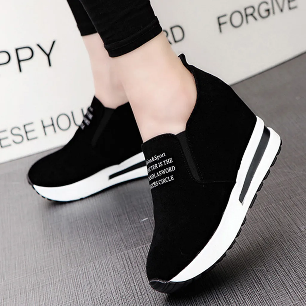 Женская повседневная обувь увеличивающая рост Женские кроссовки Обувь для