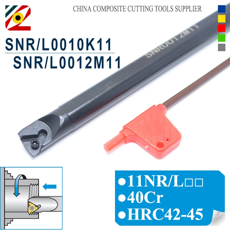 

EDGEV SNR0010K11 SNL0010K11 SNR0012M11 SNL0012M11 SNR SNL CNC Lathe Cutter Internal Threaded Tool Holder 11NR 11NL Inserts