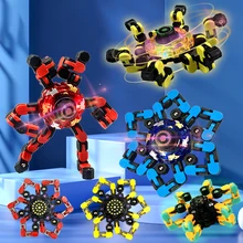 Subbt – jouets pour enfants avec doigts mécaniques, Spinner à LED, chaîne anti Stress, Robot à main déformable, cadeaux