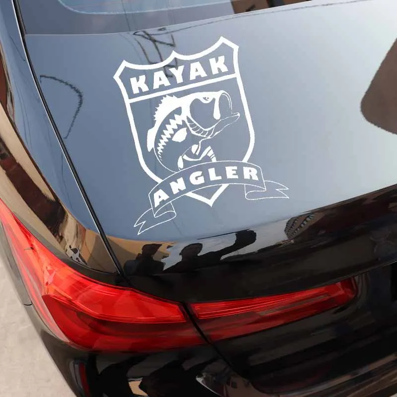 Volkrays забавная Автомобильная наклейка каяк рыбок мультфильм бас рыба аксессуары