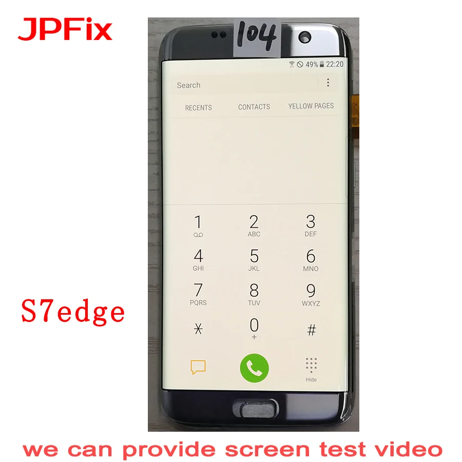 ЖК дисплей JPFix Super AMOLED для Samsung S7 edge G9350 G935F с сенсорным экраном дигитайзер в