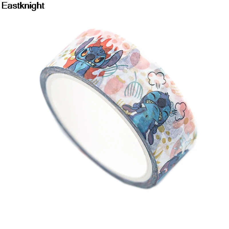 Stitch Cartoon kawaii Masking Washi paper Tape diy craft Ornament Adhesive tape Scrapbooking Sticker School Supplies E0830