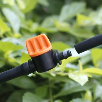 

10PCS 4/7mm Micro 4/7mm Hose Garden Irrigation Barbed Water flow control valve Drip Irrigation Fittings