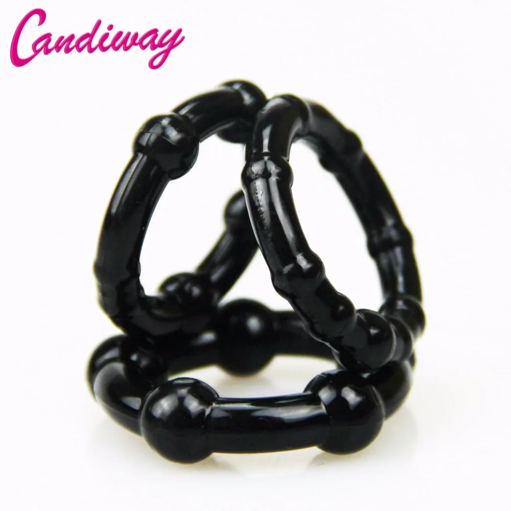 hc005 cock ring black beads ejaculation) (9)