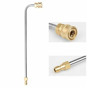 

High Pressure Washer Gutter Rod Curved Cleaner Nozzle Quick Connect for Lance/Wand 1/4in 2019ing