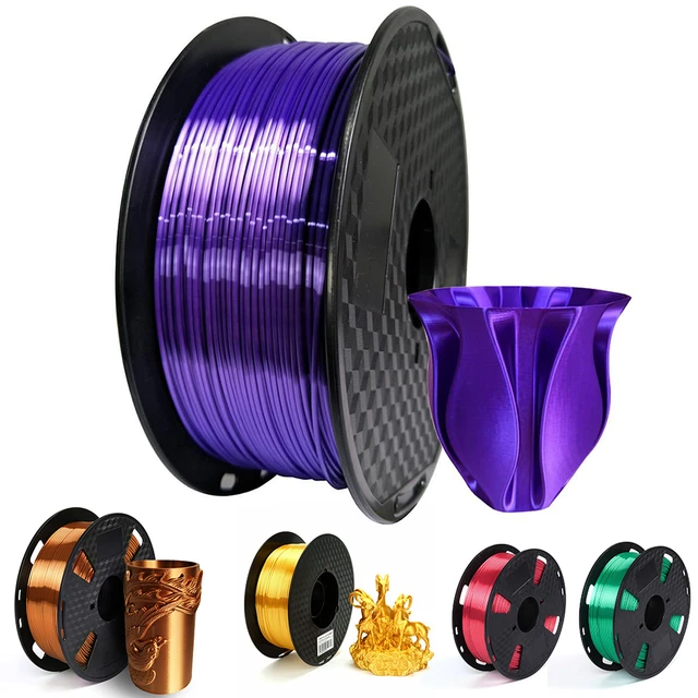 3D Printer Filament PLA 1.75mm Glittering Shining Rainbow Sublimation 3D  Printing Material Sparkle Black Purple Blue Gold Orange - AliExpress
