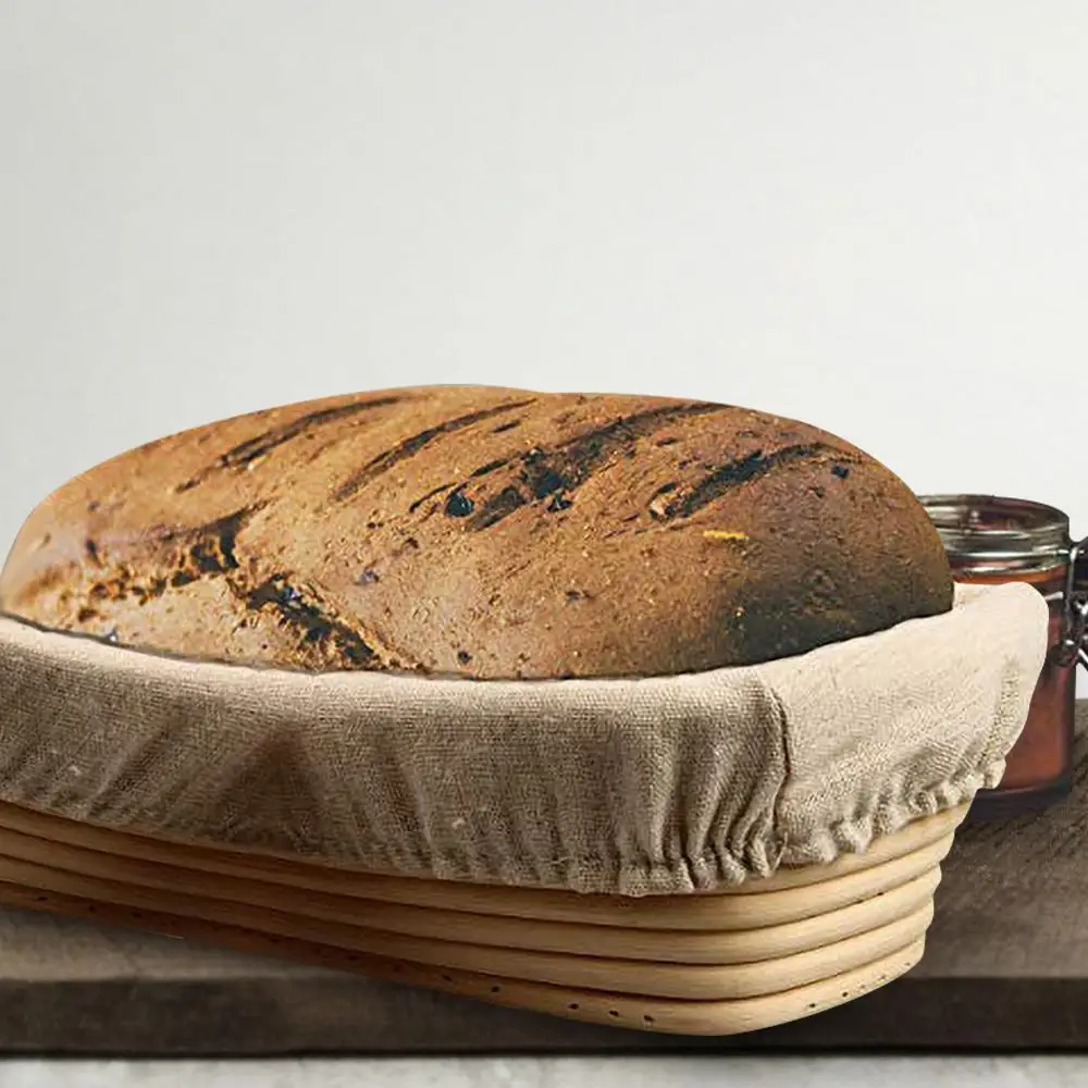 3 sizes Oval Proofing Basket Bread Proofing Sourdough Proofing Banneton Basket Indonesian rattan bread storage basket 30FP12