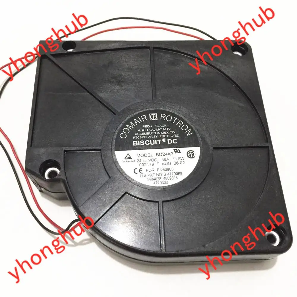 Comair Rotron Bd24a3 dc 24v 0.48a 2-ventilador de Refrigeração do Servidor do Fio 120x120x32 mm - Imagem 4