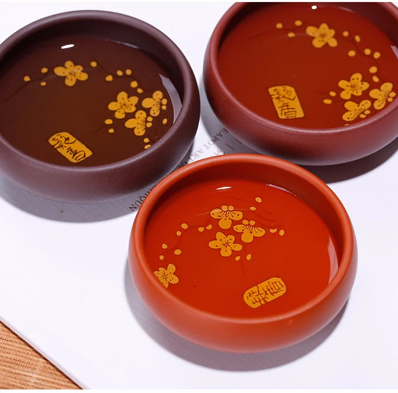 Fragrance Fragrant Clay Cup Purple Clay Red Clay Teacup Master Cup Plum Mud Draw Tea Bowl Clay Tea Cup Wholesale