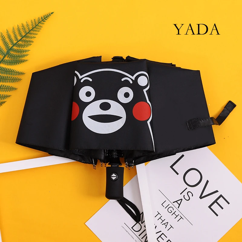 

YADA 2020 INS Fashion Bear Folding Automatic Umbrella For Women Girl UV Rainproof Umbrella Parasol Rain Sun Umbrellas YD200160