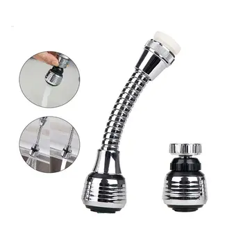 360 Degree Swivel Kitchen Faucet Aerator Clean Adjustable Dual Mode Sprayer Filter Diffuser Water Saving Nozzle Faucet Connector 1