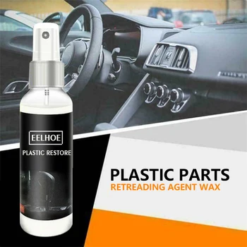 

Hot 30ml Car Plastic Parts Retreading Agent Wax Instrument Panel Auto Interior Auto Plastic Renovated Coating Car Cleaner TSLM1