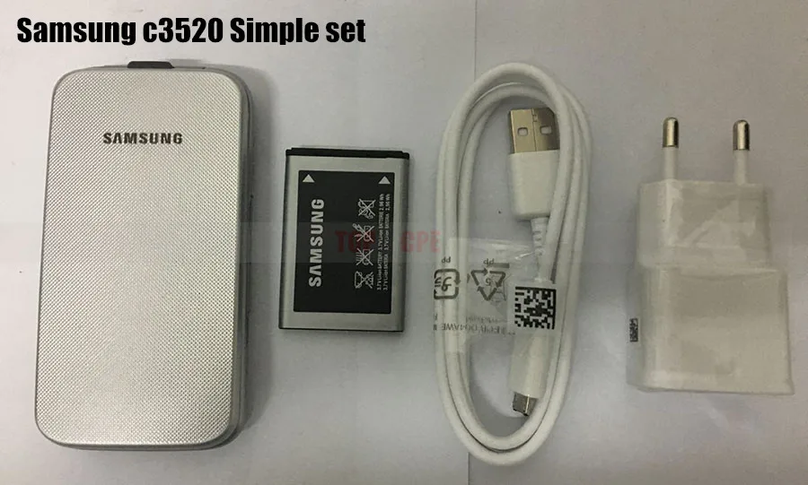 Original Samsung C3520 Unlocked Mobile phone Flip 1.3MP Black/Silver/Pink color 2.4 H9b87682fe2c543ed8b97e2bc99c38ad29