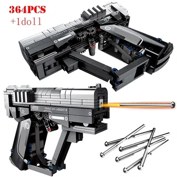 

Police Gun Model Building Blocks Technic bullets Gun Assembly Bricks sets Boys City Shooting Game Assembly City Bricks Toys