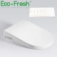 EcoFresh D U-Shapeสมาร์ทห้องน้ำBidetไฟฟ้าสมาร์ทNight Light Intelligent Bidet Sprayerความร้อนแห้งสะอาดนวด 1