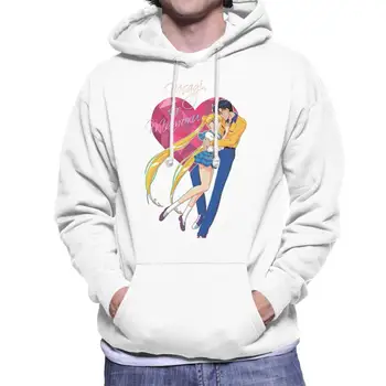 

Usagi and Mamoru Sailor Moon Chiba Tuxedo Mask Men's Hooded Sweatshirt Men Women Hoodie Sweatshirt