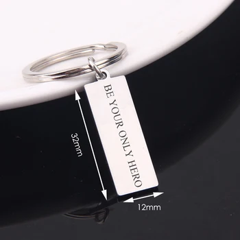 

Be Your Only Hero Hot Sale Keychain Stainless Steel Jewelry For Girlfriend Gift From Boyfriend Lover Exclusive Accessories