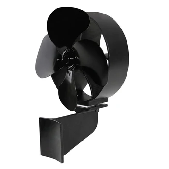 

Safety Efficient Heat Powered Stove Fan 4 Blade Circulates Warm Quiet With Handle Accessories Log Wood Burner Home Fireplace