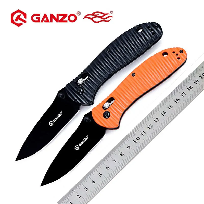 Складной нож Ganzo G7393P 58 60HRC лезвие 440C рукоятка G10 инструмент для выживания кемпинга