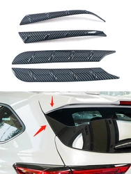 Couvercle de Spoiler de vitre arrière, cadre de garniture à trois coins, accessoires d'intérieur chromés pour Toyota Highlander 2020 2021 2022 
