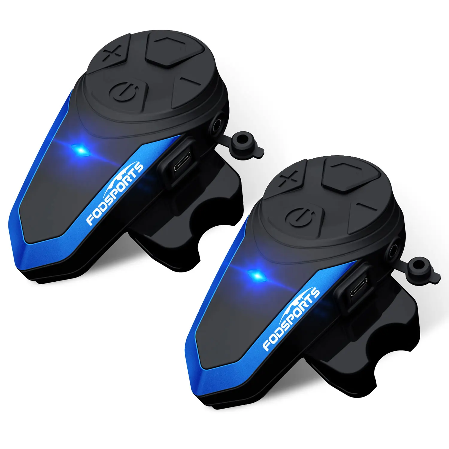 Fodsports 2 шт.BT-S3 Мотоциклетный шлем Домофон Bluetooth-гарнитура Водонепроницаемый