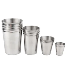 Mini Stainless Steel Cups Outdoor Practical 30/70/180/320ml Mini Glasses For Wine Portable Drinkware Home Kitchen Bar Accessory