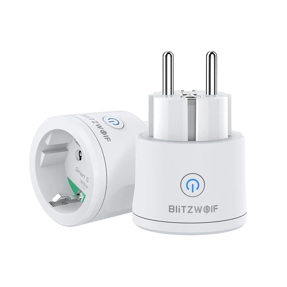 BlitzWolf EU Plug 3680W 16A WIFI Умная розетка Беспроводной настенный выключатель розетки Smart