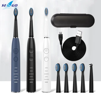 

Seago High Quality Sonic Electric Toothbrush Adult 5 Mode USB Charger Rechargeable Tooth Brushes SG575