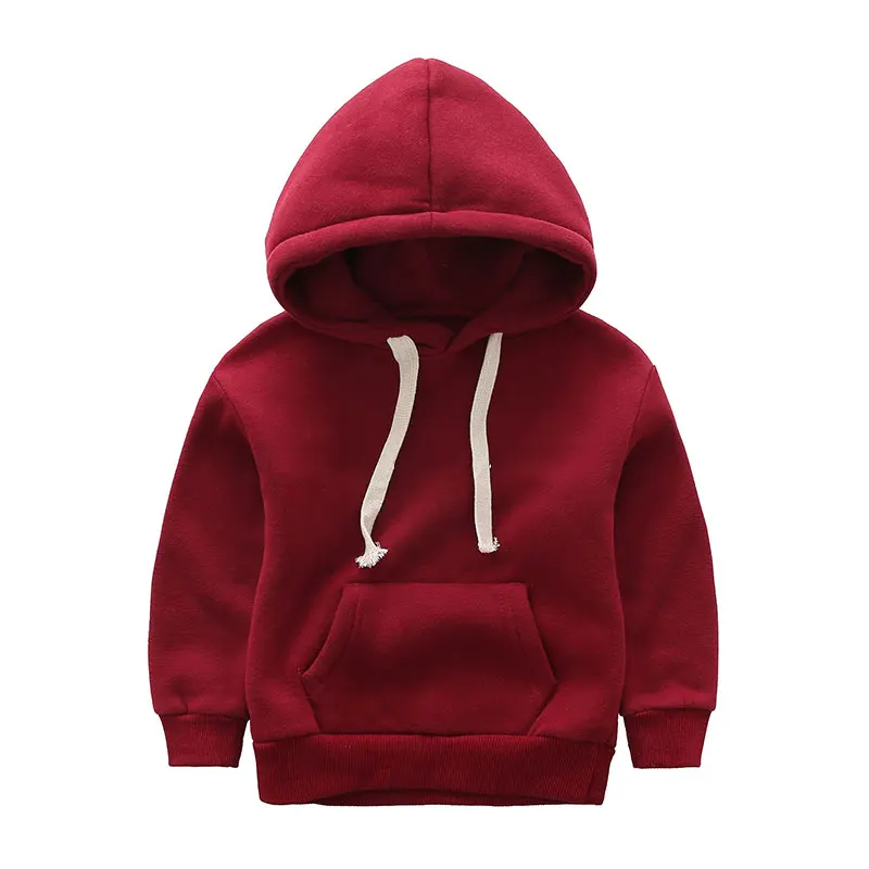 

Baby Boy Solid Print Casual Long Sleeve Sweatshirt Kids Thicken Tops