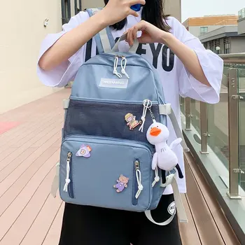 

Backpack Women 2020 New Hot Fashion Shoulder Bags Casual Preppy Style Cute Canvas School Backpacks for Teenager Girls Satchel