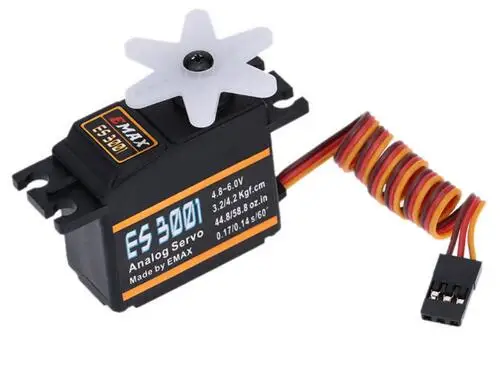 

Emax 43g plastic tooth analog standard digital steering gear ES3001 for RC fixed wing Airplane/RC Car accessorie/Helicopter/Boat