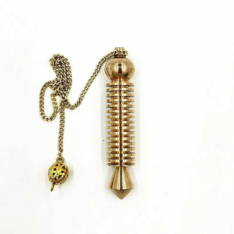 

pendant pendule divination pendants for Reiki Healing Divinatio Spiritual Wicca Men Amulet Screw Shape Pendulum energy therap