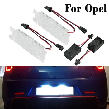 

2 Pcs LED Car License Number Lamps Plate Lights Assembly for Opel Astra H J Corsa C D Insignia Tigra B Twintop Vectra C Zafira B